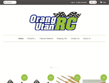 Tablet Screenshot of orangutan-rc.com